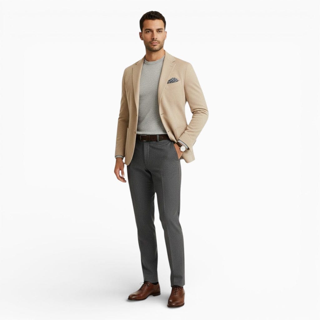 Hemsbury Blazer Beige / S JULIAN Slim Fit Cotton Blazer