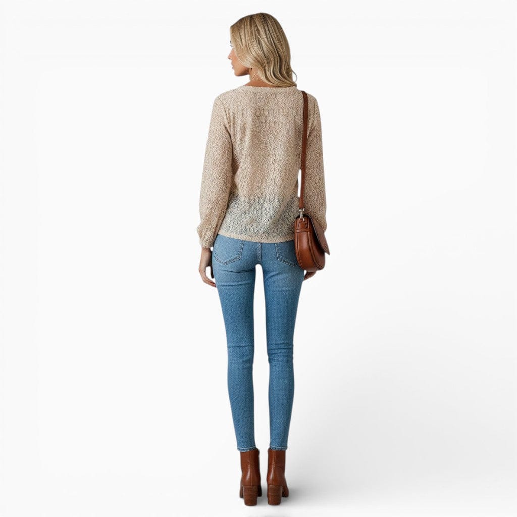 Hemsbury Blouses LARA V-Neck Lace Top