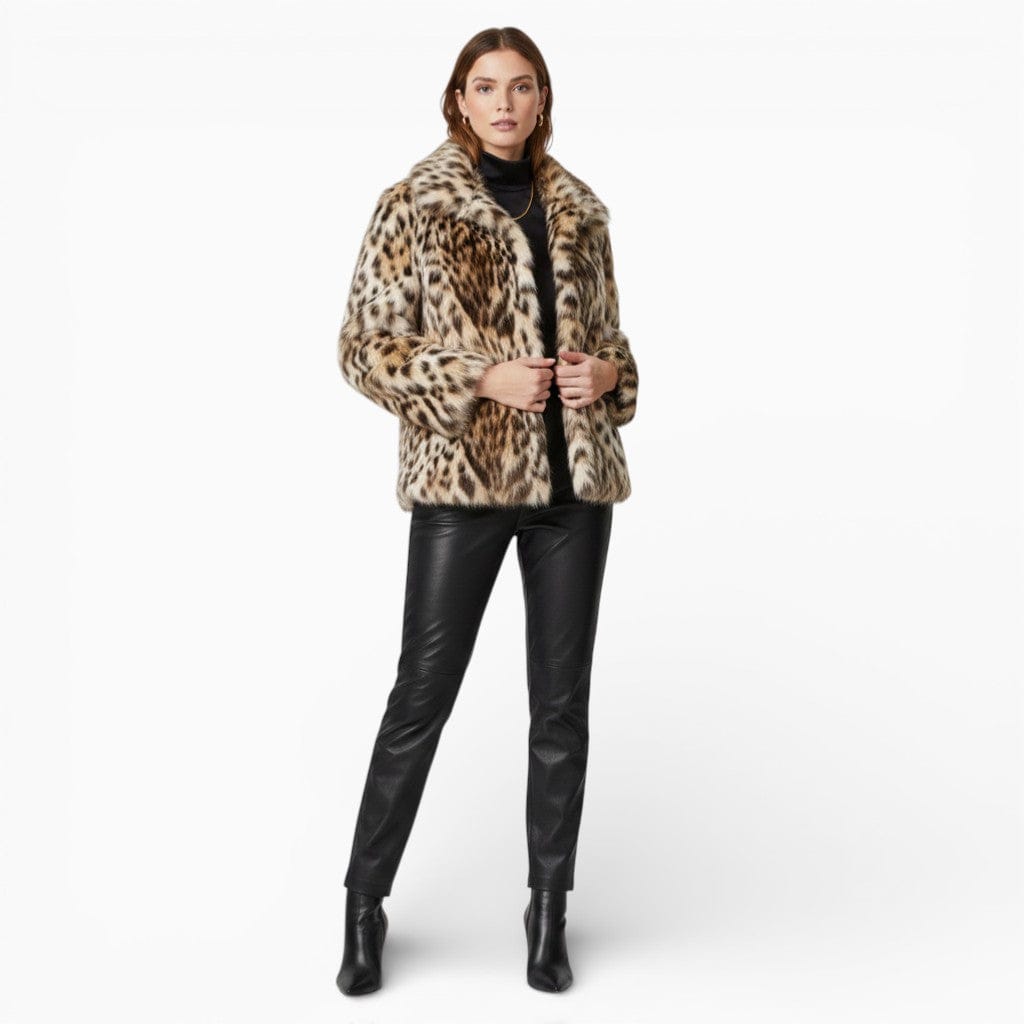 Hemsbury Brown / XS EVIE Faux Fur Buttoned Jacket