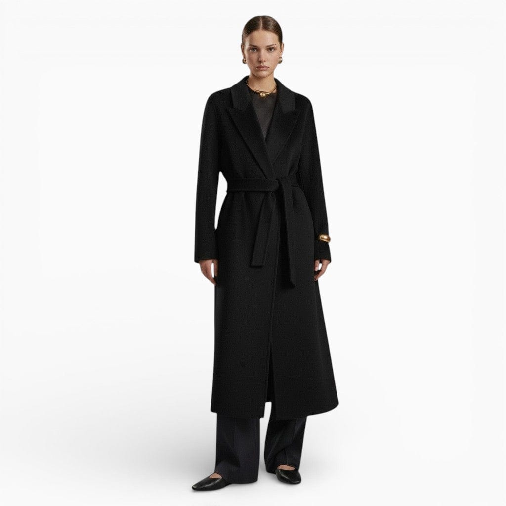 Hemsbury Coat Black / XS CHARLOTTE Hand-Stitched Wool Coat