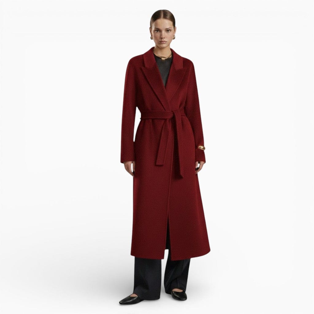 Hemsbury Coat Burgundy / XS CHARLOTTE Hand-Stitched Wool Coat