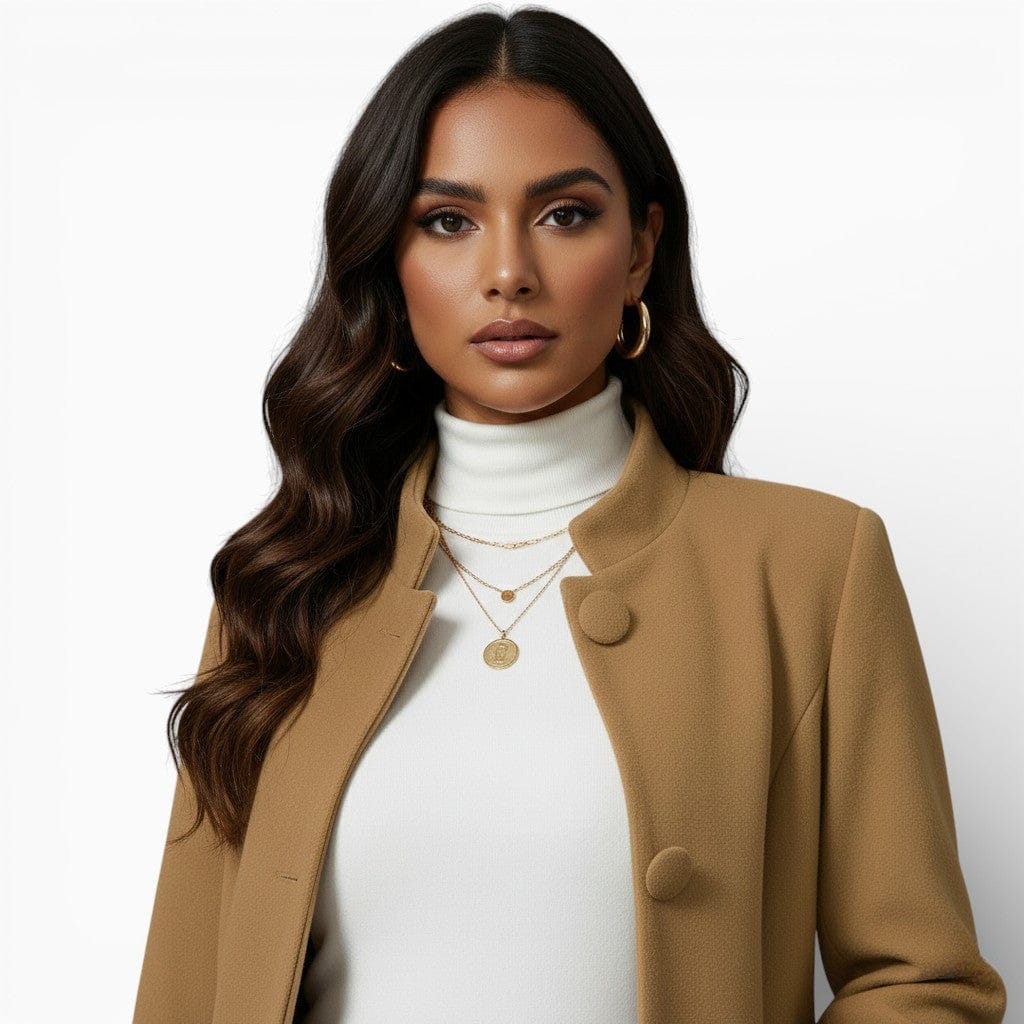 Hemsbury Coats VANESSA Stand Collar Long Coat