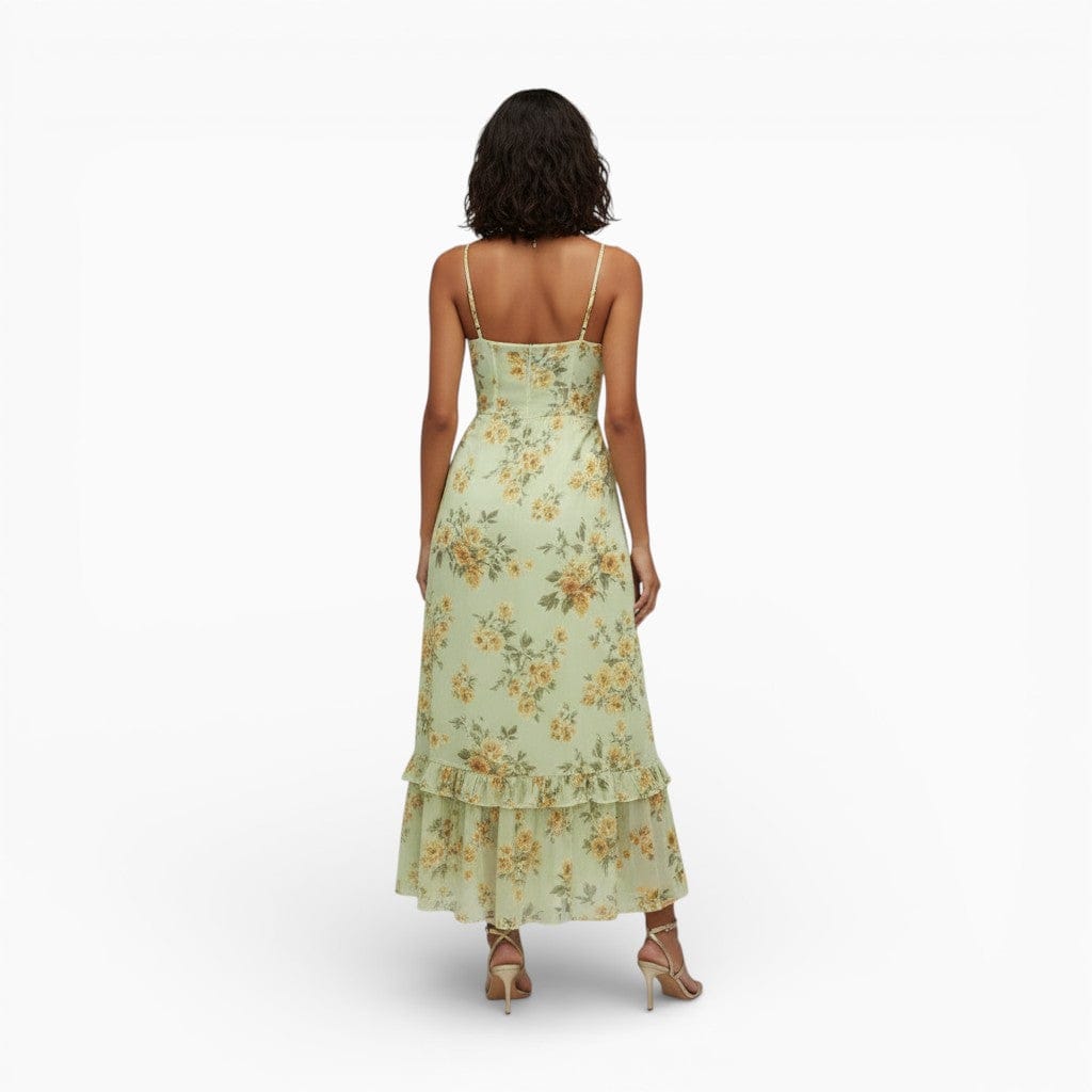 Hemsbury Dresses ADELAIDE Pleated Lace Maxi Dress