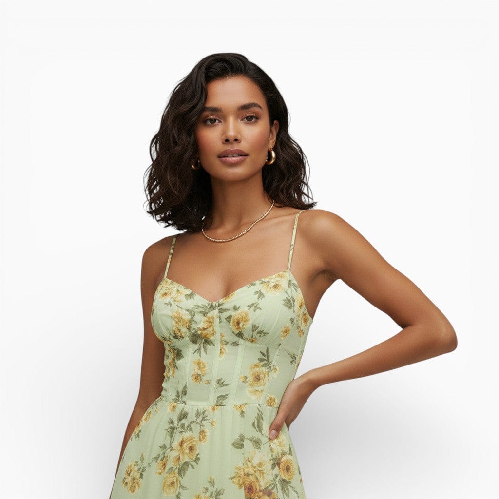 Hemsbury Dresses ADELAIDE Pleated Lace Maxi Dress