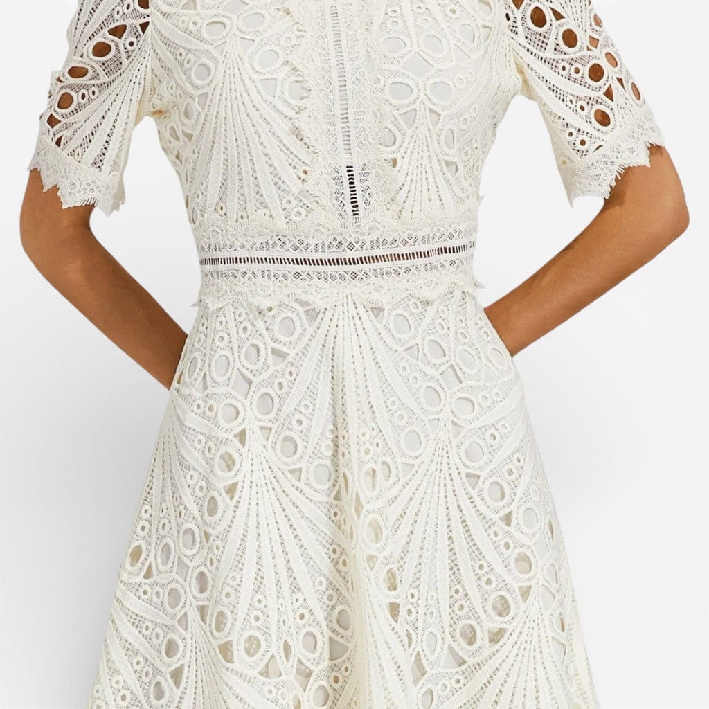 Hemsbury Dresses ADELE Ice Silk Lace Midi Dress
