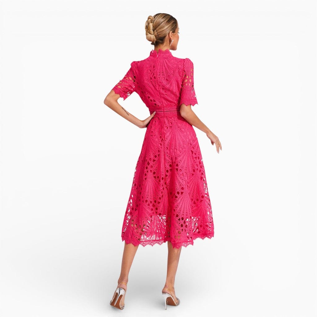 Hemsbury Dresses ADELE Ice Silk Lace Midi Dress