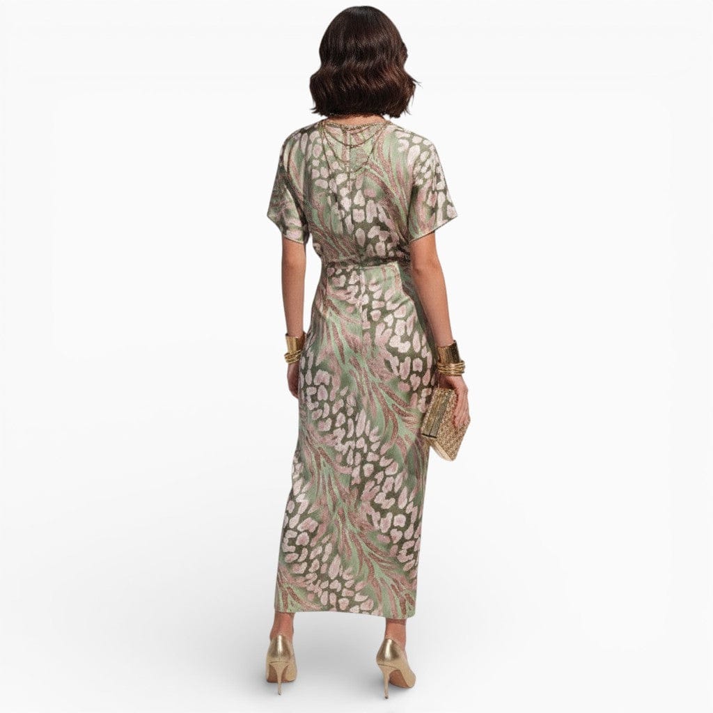 Hemsbury Dresses ALICE Buttoned V-Neck Maxi Dress