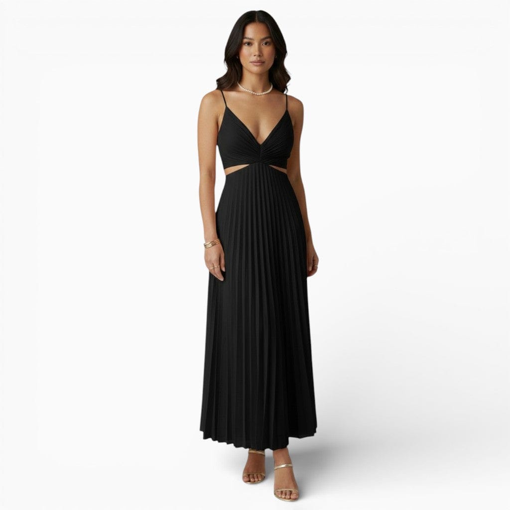 Hemsbury Dresses Black / S LAYLA Ruched High-Waisted Maxi Dress