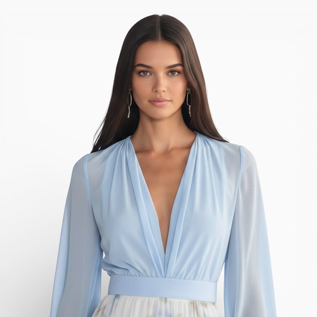 Hemsbury Dresses ELISABETH Floral High Waist Long Dress