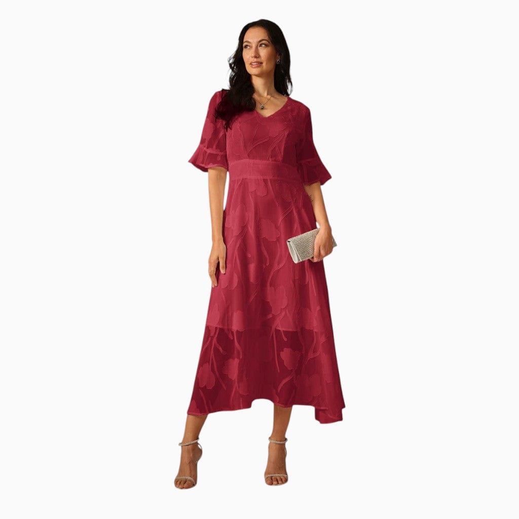 Hemsbury Dresses LAURE V-Neck Chiffon Dress