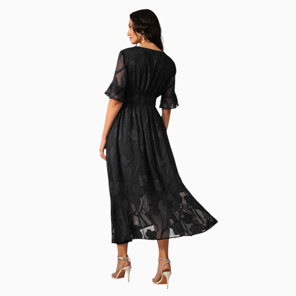 Hemsbury Dresses LAURE V-Neck Chiffon Dress