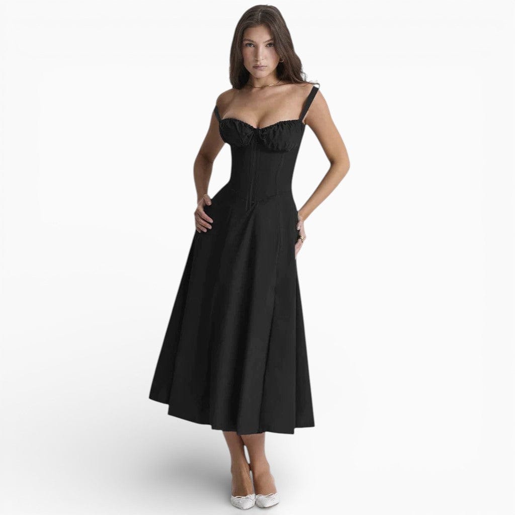 Hemsbury Dresses LENA High-Waist Backless Slip Dress