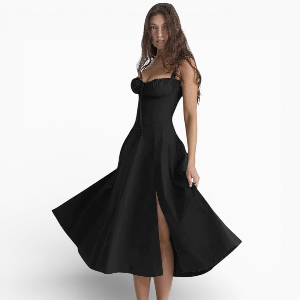 Hemsbury Dresses LENA High-Waist Backless Slip Dress