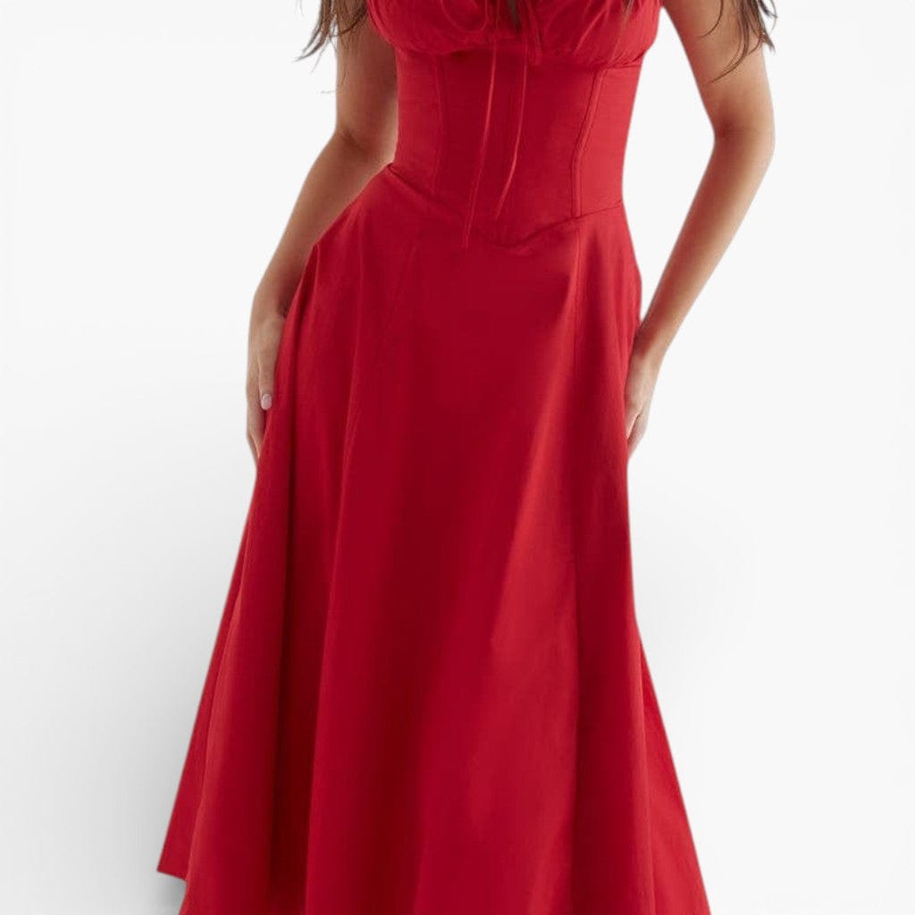 Hemsbury Dresses LENA High-Waist Backless Slip Dress