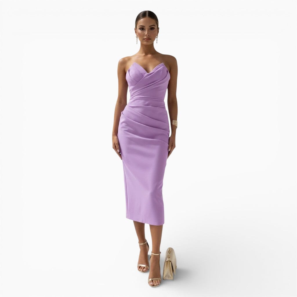 Hemsbury Dresses Lila / S BELLA Strapless Bodycon Maxi Dress