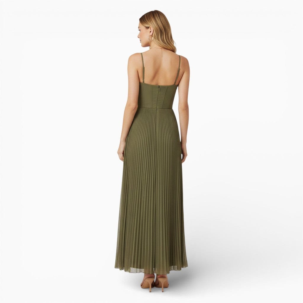 Hemsbury Dresses MARGOT Ruched Ice Silk Long Dress