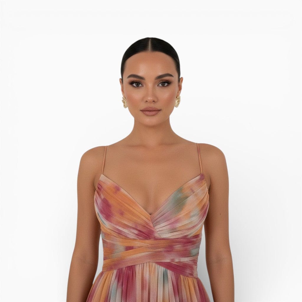 Hemsbury Dresses NALA Abstract Print Maxi Dress