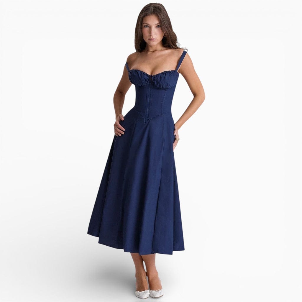 Hemsbury Dresses Navy / S LENA High-Waist Backless Slip Dress