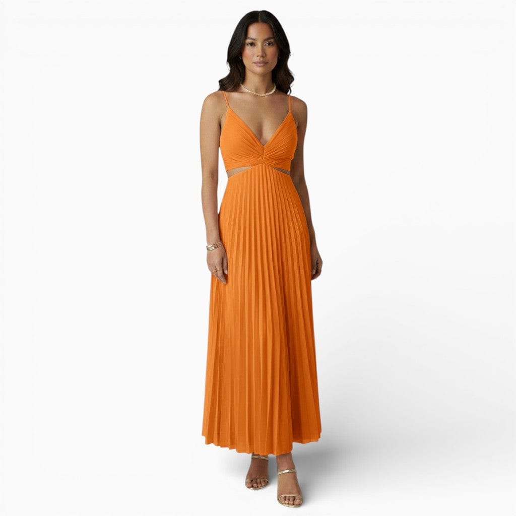 Hemsbury Dresses Orange / S LAYLA Ruched High-Waisted Maxi Dress