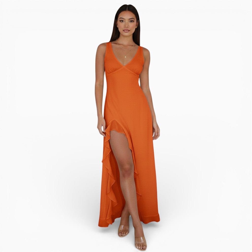 Hemsbury Dresses Orange / XS MAYA Tie-Dye Bodycon Maxi
