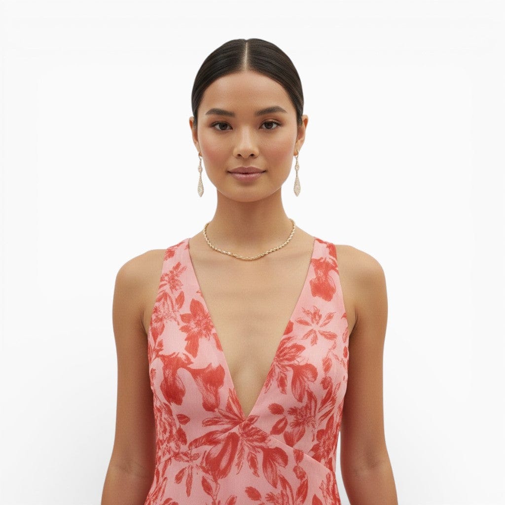 Hemsbury Dresses OYANA V-Neck Lace Blouse