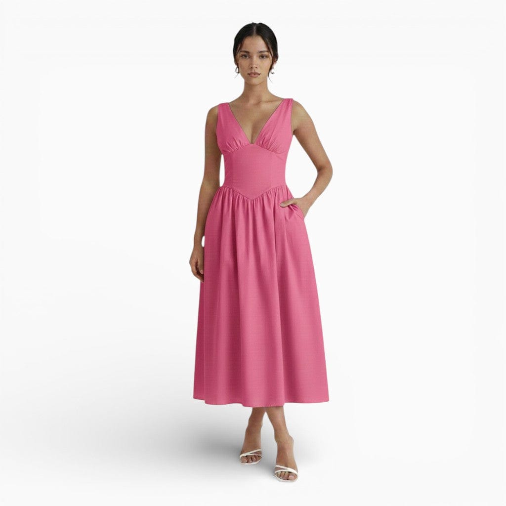 Hemsbury Dresses Pink / S CLARA Floral Maxi Dress