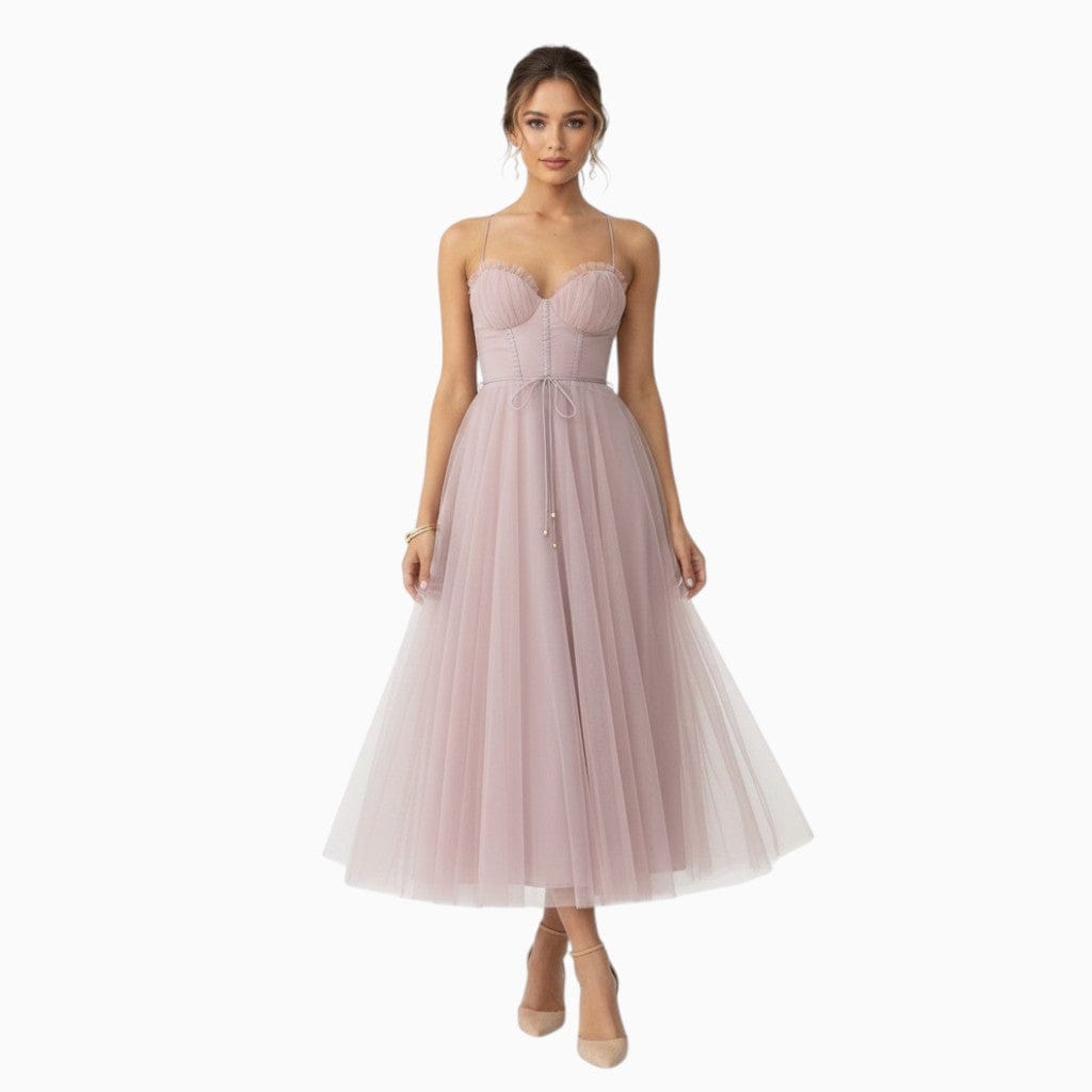 Hemsbury Dresses Pink / S ISABELLA Mesh Patchwork Princess Dress