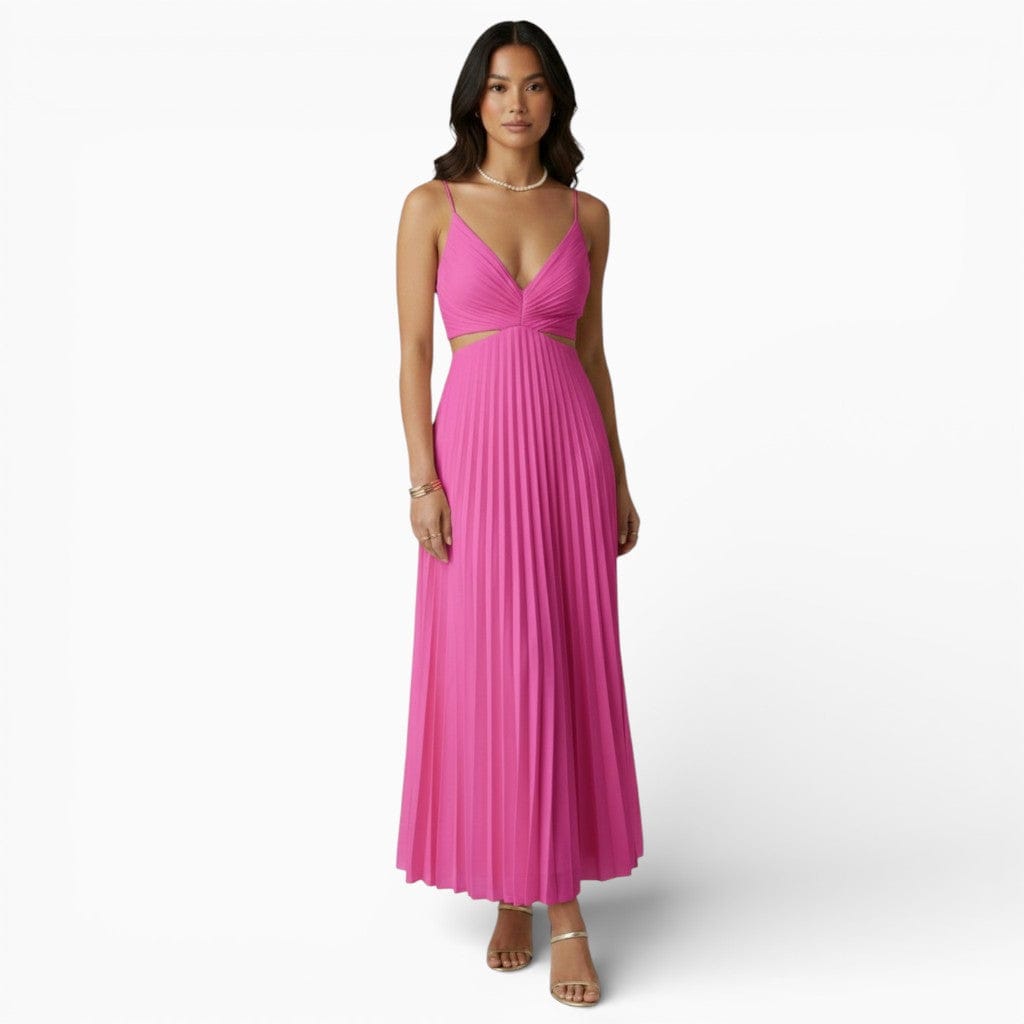 Hemsbury Dresses Pink / S LAYLA Ruched High-Waisted Maxi Dress