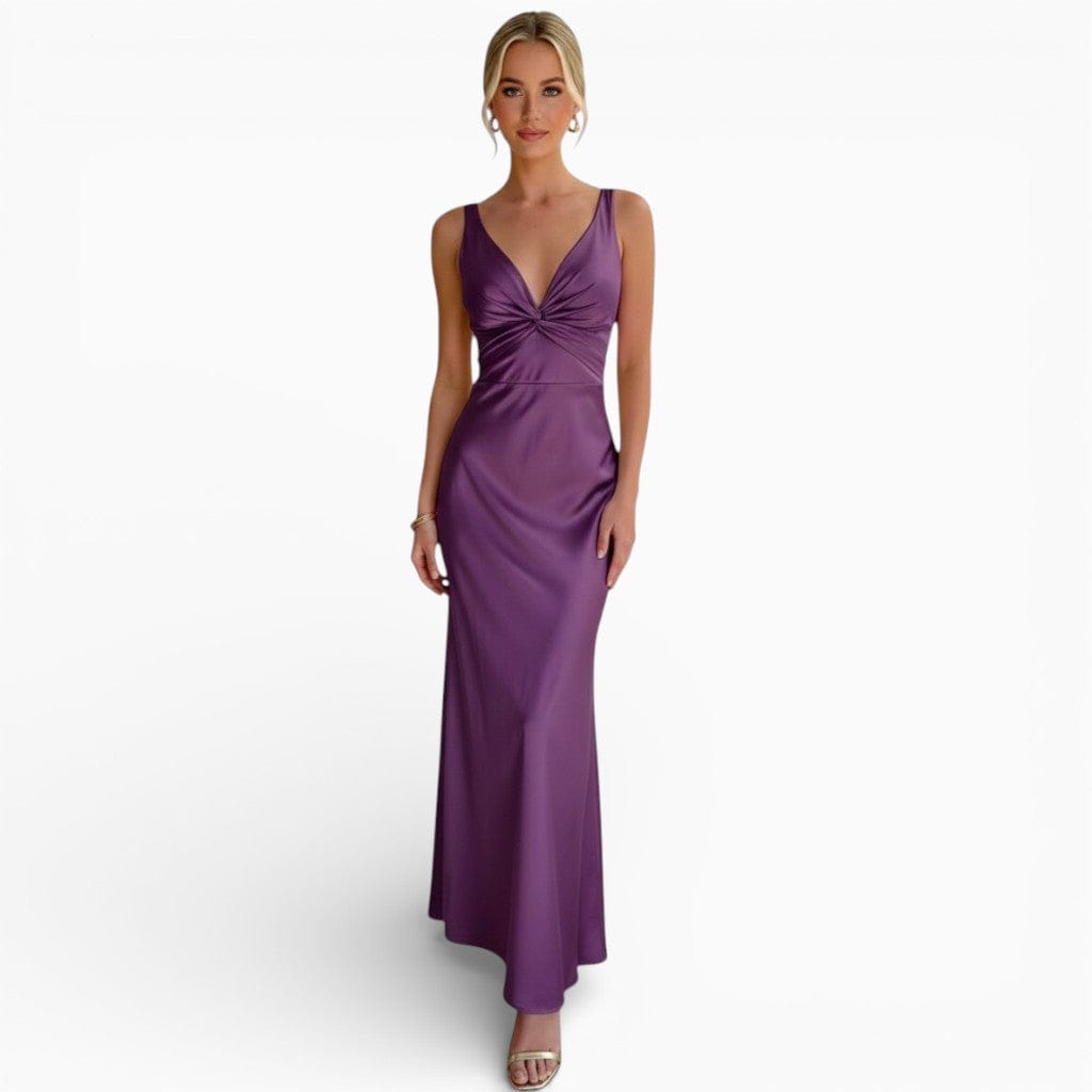 Hemsbury Dresses Purple / S CASSY Elegant Sleeveless Maxi Dress
