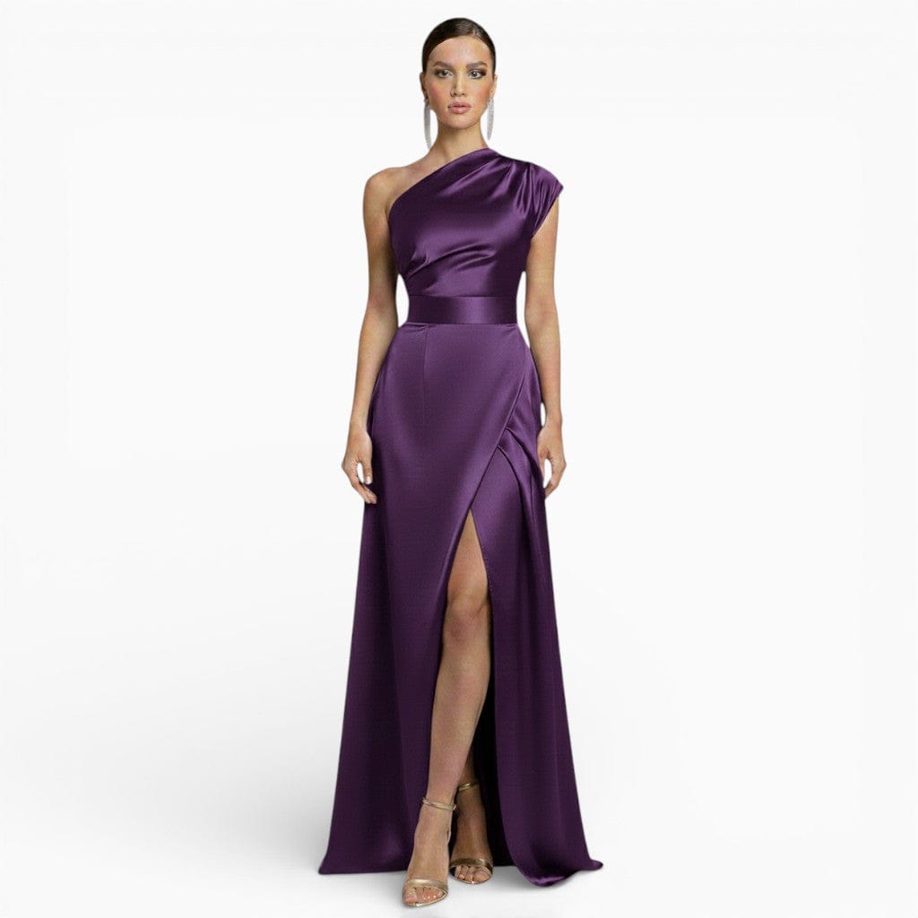 Hemsbury Dresses Purple / S DIANA One-Shoulder A-Line Gown