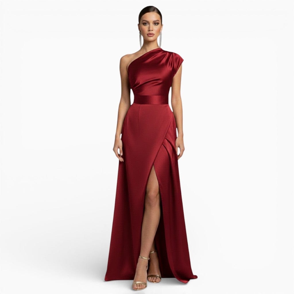 Hemsbury Dresses Red / S DIANA One-Shoulder A-Line Gown