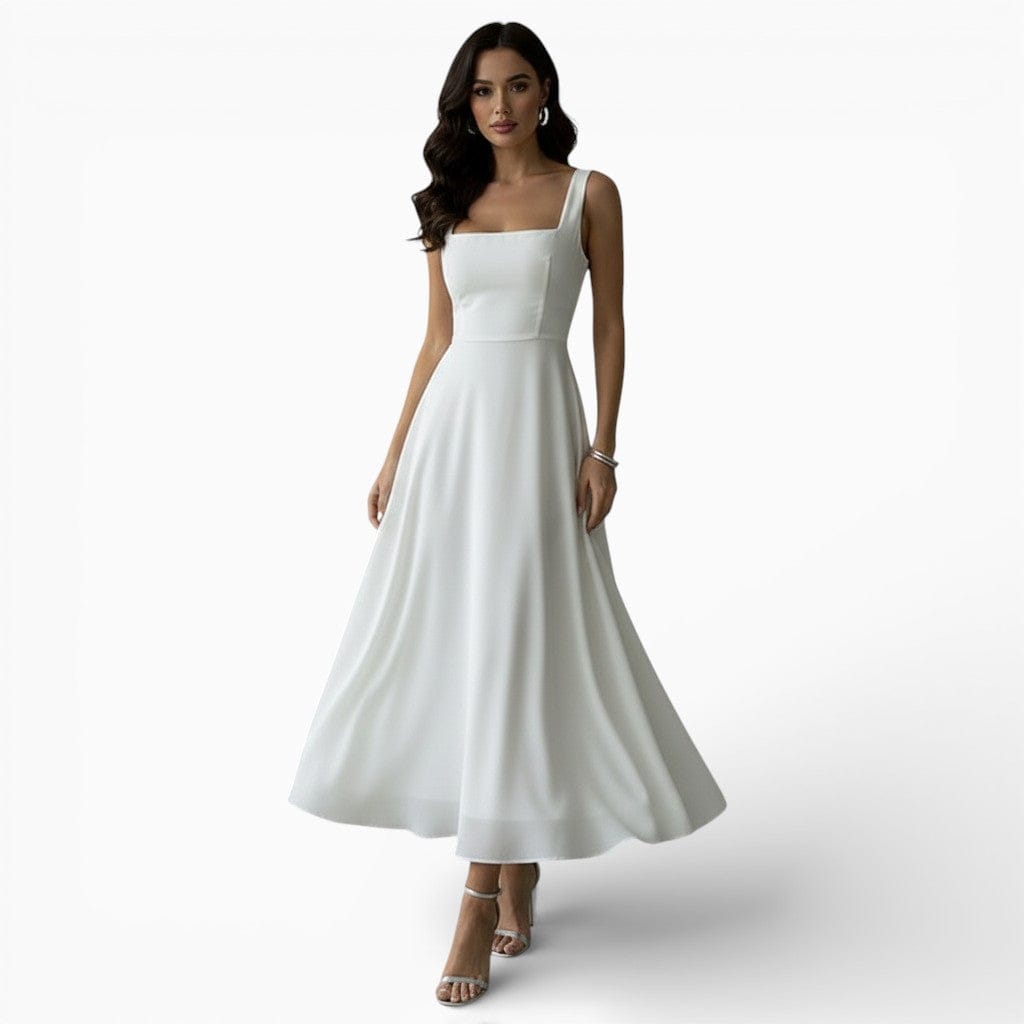 Hemsbury Dresses White / S JOYCE Pleated High-Waist Maxi