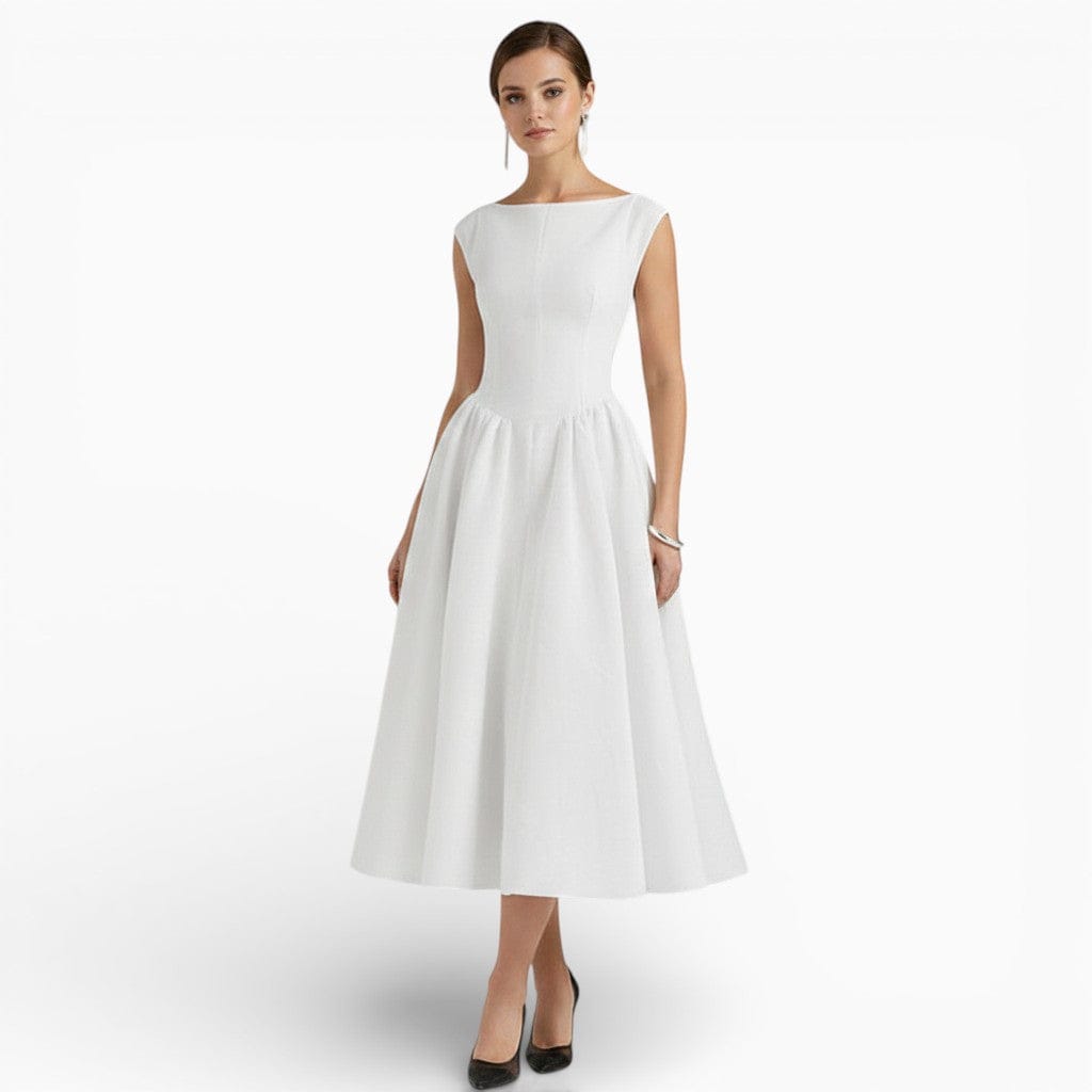 Hemsbury Dresses White / S MARGOT Sleeveless Backless Maxi Dress
