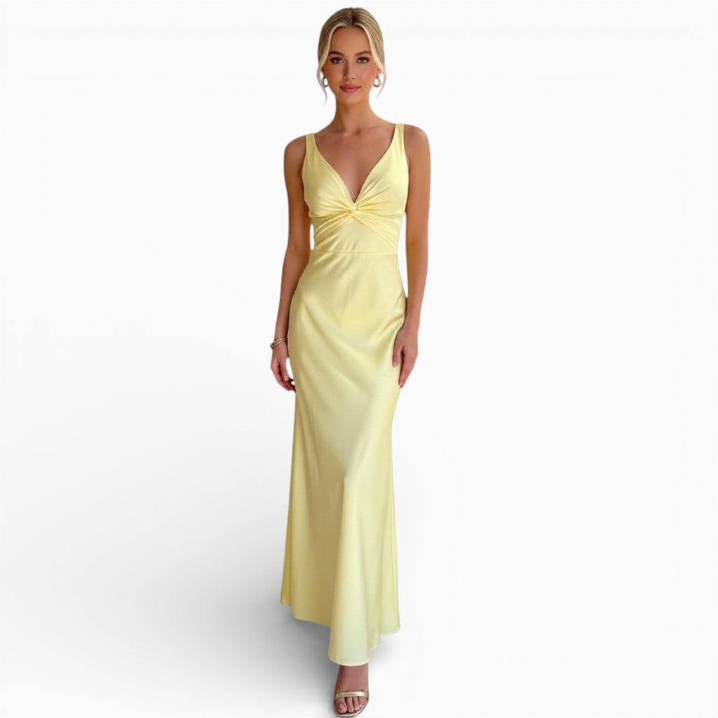 Hemsbury Dresses Yellow / S CASSY Elegant Sleeveless Maxi Dress
