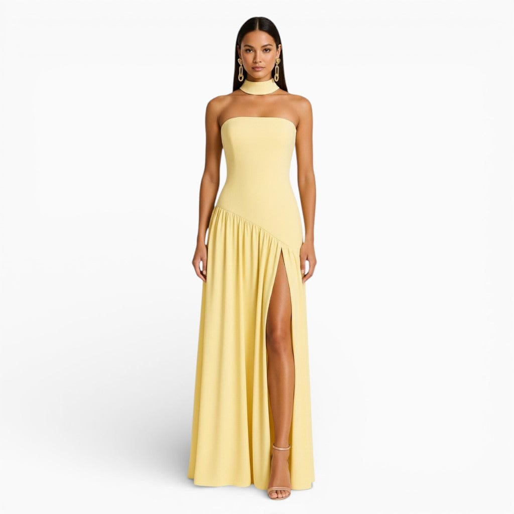 Hemsbury Dresses Yellow / S DAVINE Sleeveless A-Line Maxi