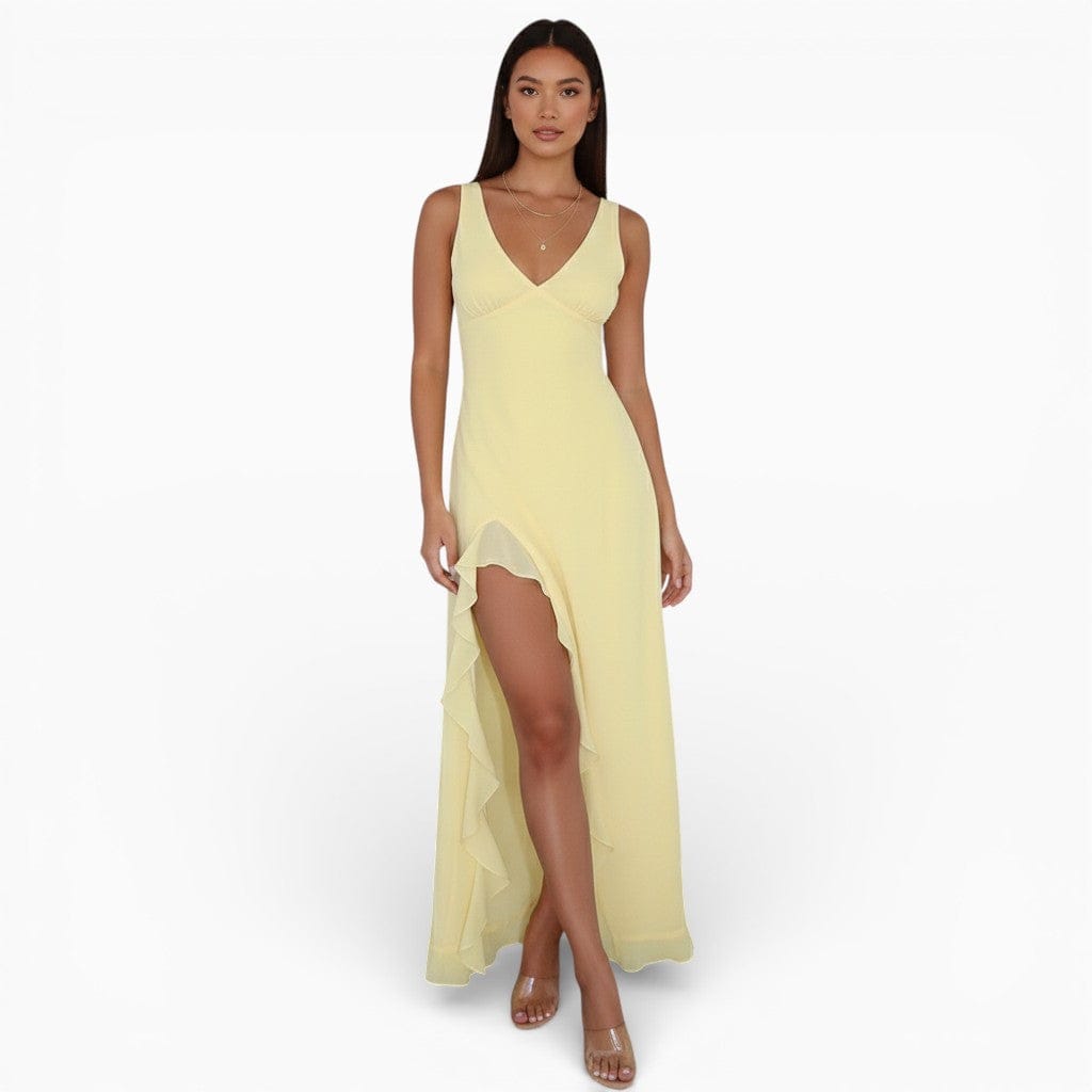 Hemsbury Dresses Yellow / XS MAYA Tie-Dye Bodycon Maxi