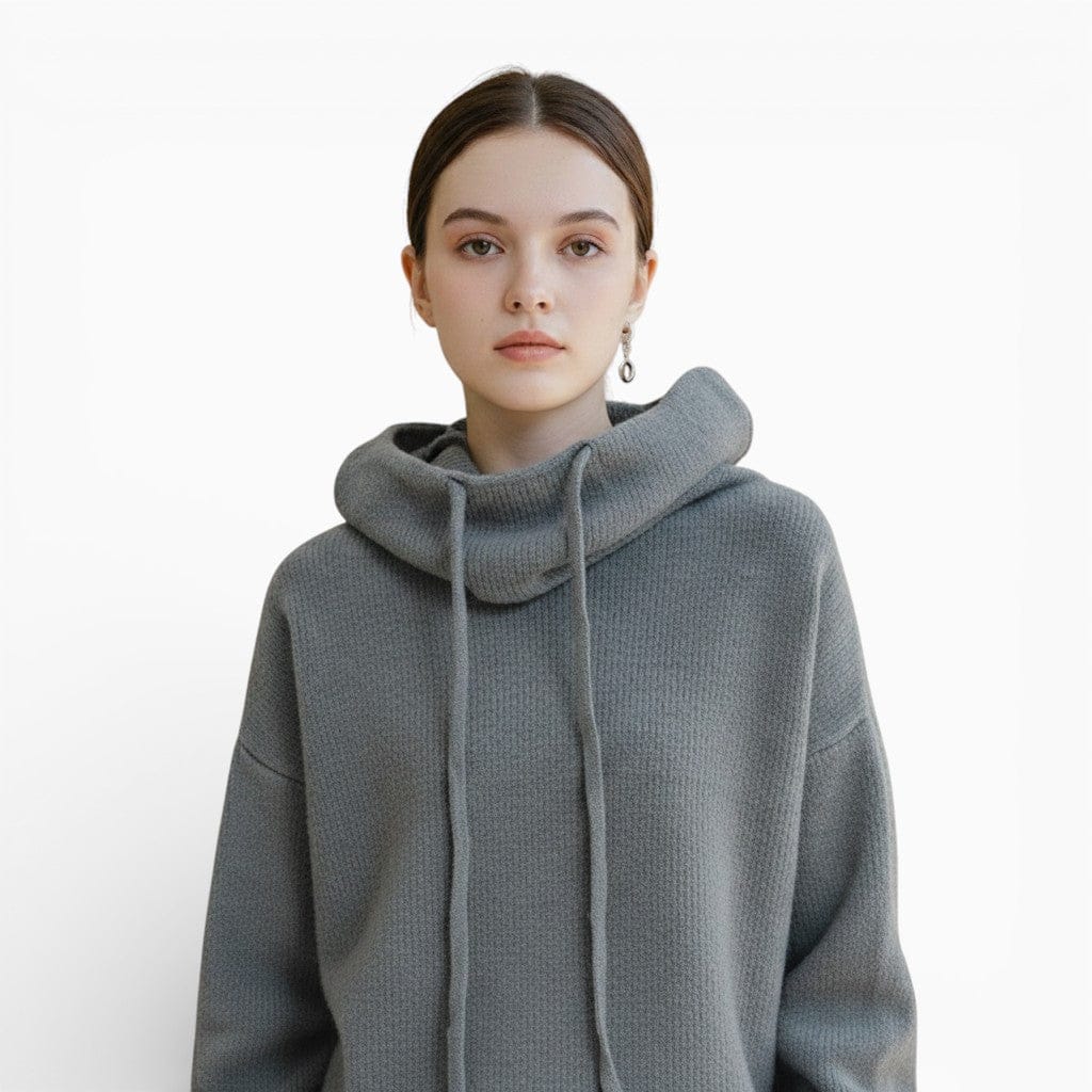 Hemsbury Hoodies Grey / S MARY Thick Turtleneck Knit