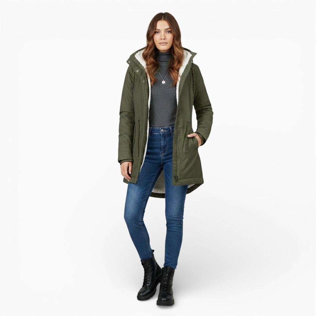 Hemsbury Jackets Army Green / S DEBORAH Hooded Slim Parka