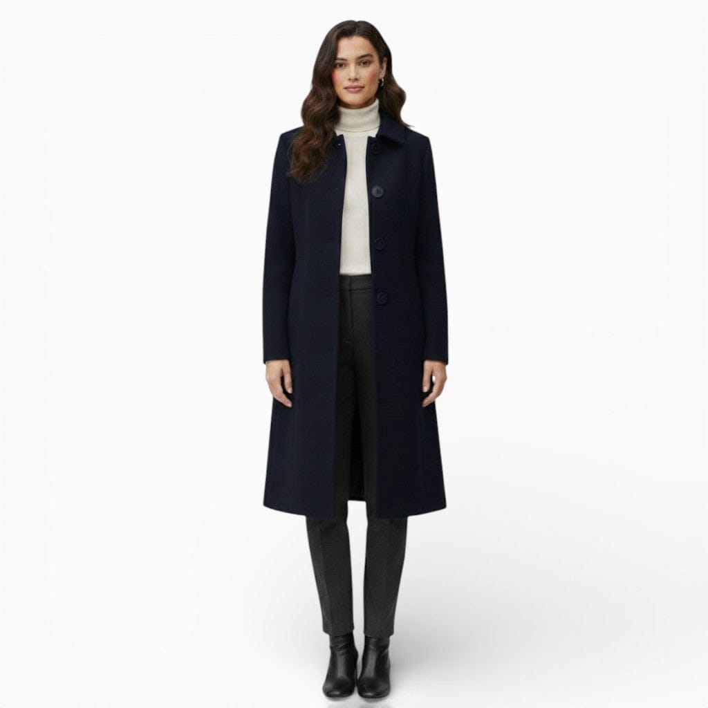 Hemsbury Jackets Black / S VANESSA Mid-Length Tweed Coat