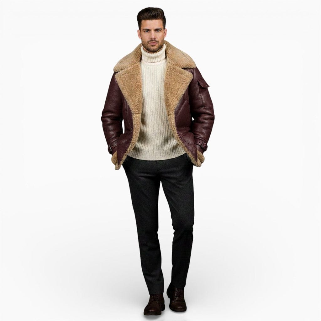 Hemsbury Jackets Burgundy / S JACOB Woolen Windproof Jacket