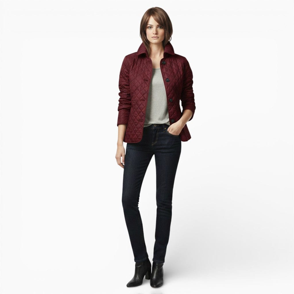 Hemsbury Jackets Burgundy / S JENNY Slim Padded Jacket