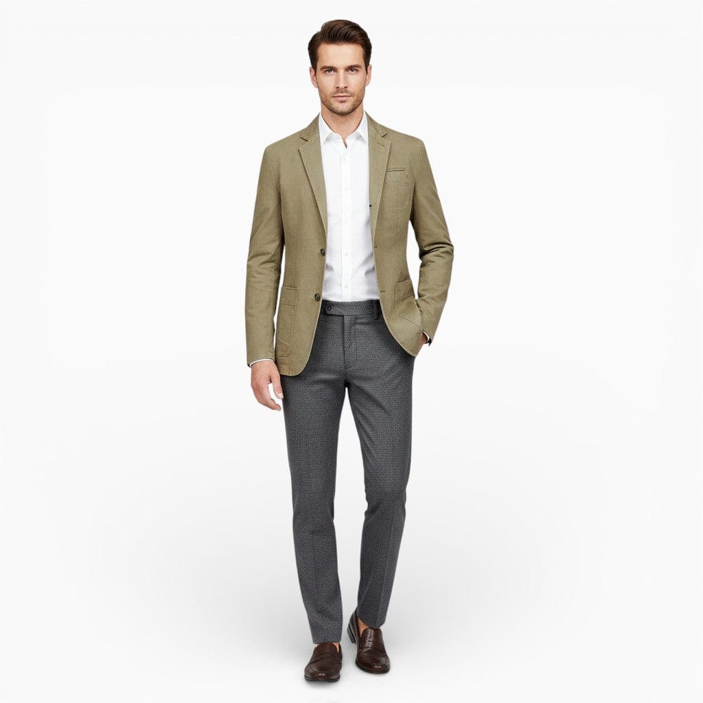 Hemsbury Jackets Khaki / M OLIVER Cable Knit Cardigan