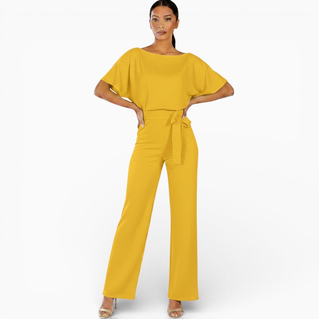 Hemsbury Jumpsuit Yellow / S DOLLY High-Waisted Wide-Leg Pants