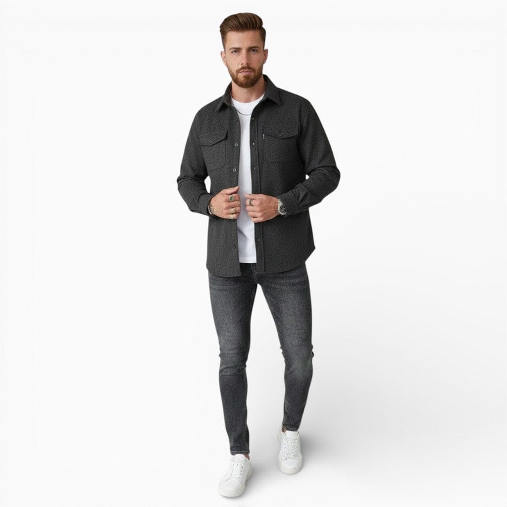 Hemsbury Overshirts Dark Green / S WILSON Slim Fit Cotton Shirt