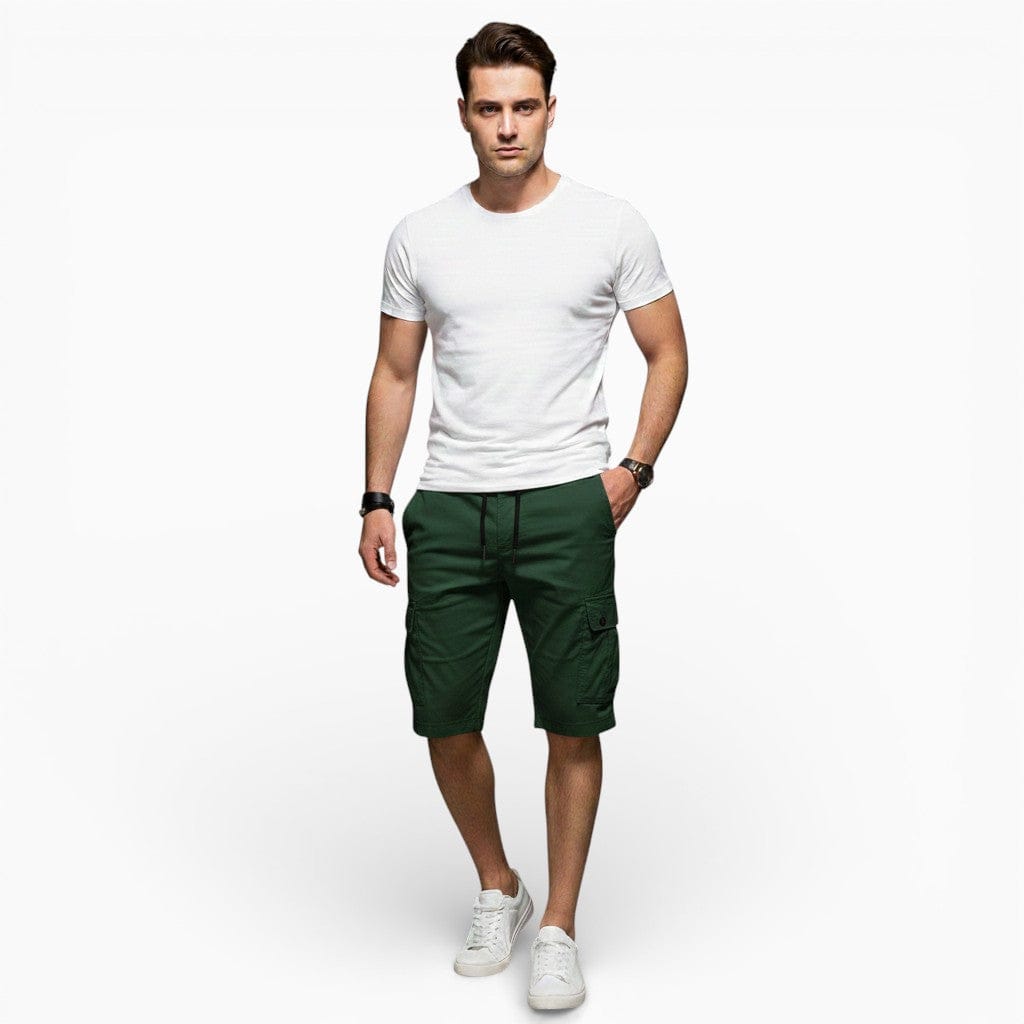 Hemsbury Pants Green / M MARTIN Multi-Pocket Cargo Shorts