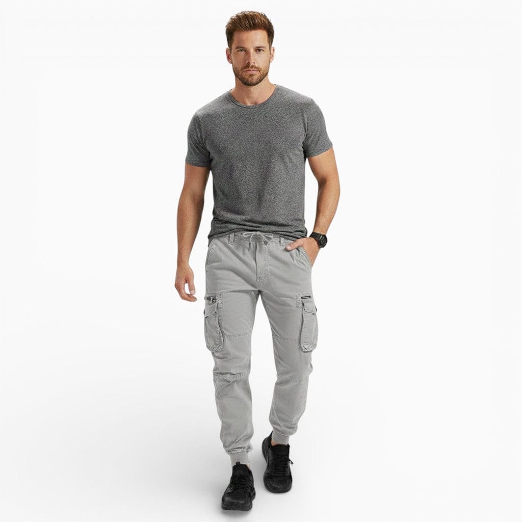 Hemsbury Pants Grey / S JACK Loose Fit Cotton Cargo Pants