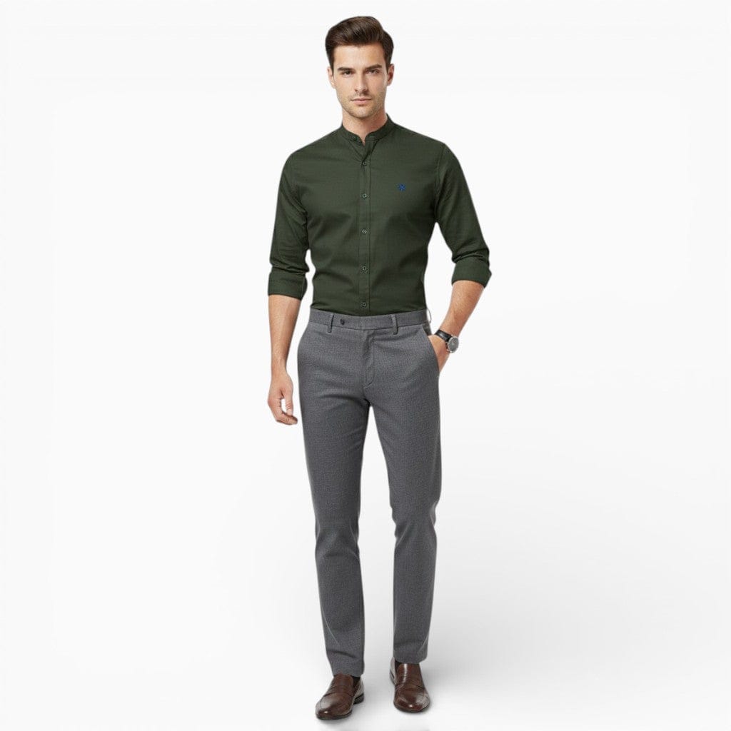 Hemsbury Shirt Army Green / XS JAKE Cotton Oxford Shirt