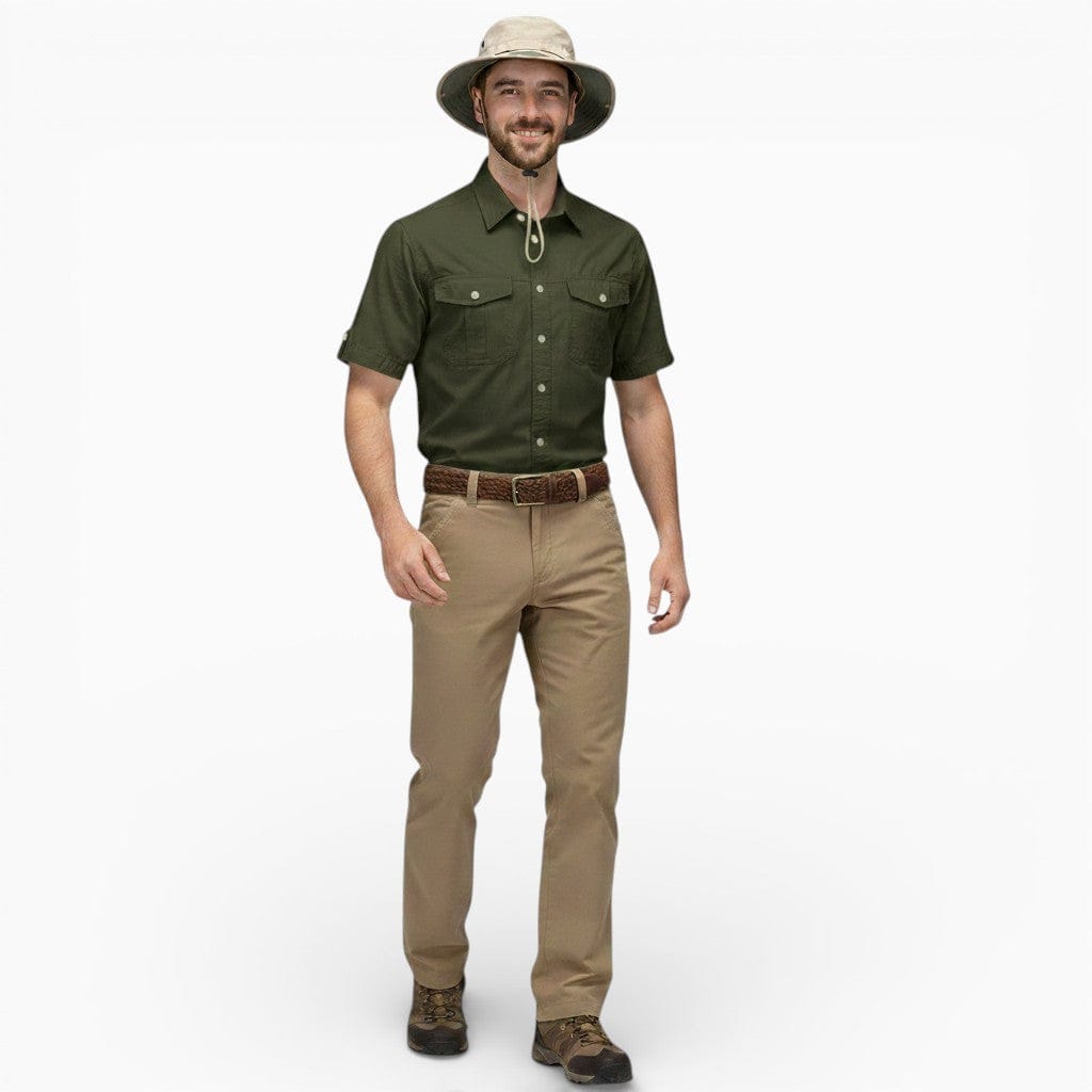 Hemsbury Shirts Army Green / S MARCUS Cotton Multi-Pocket Cargo Shirt