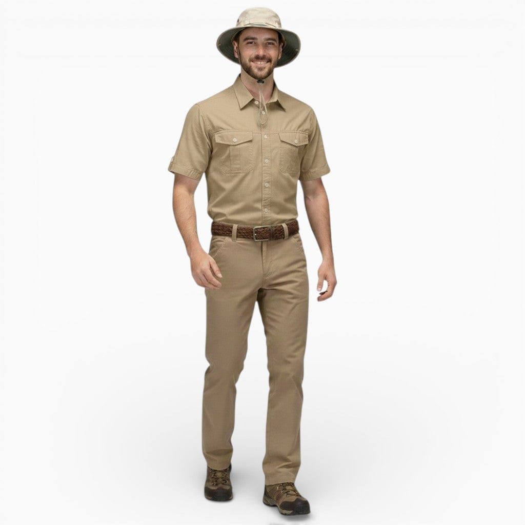 Hemsbury Shirts Beige / S MARCUS Cotton Multi-Pocket Cargo Shirt