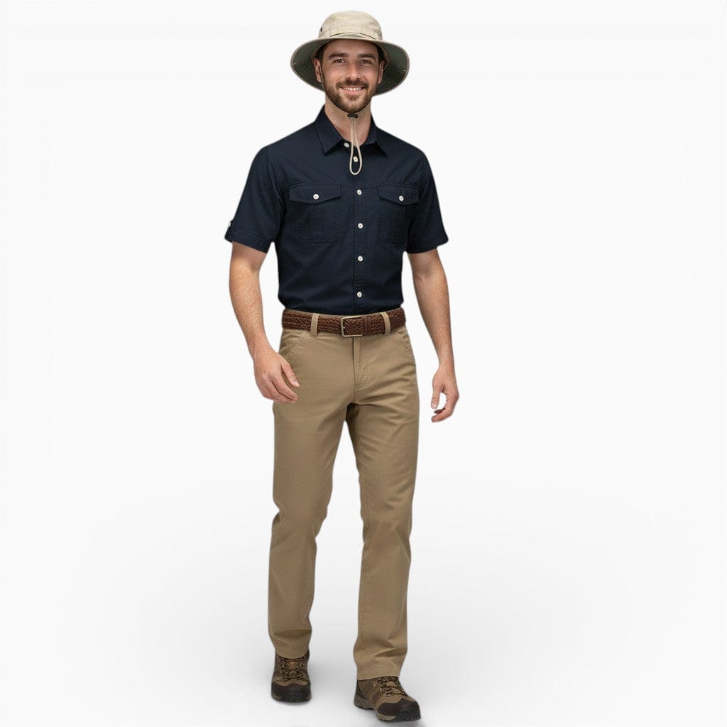 Hemsbury Shirts Dark Blue / S MARCUS Cotton Multi-Pocket Cargo Shirt